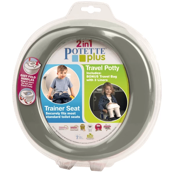 2in1 POTETTE Plus Reispotten Zilver / Wit Vanaf De 18e Maand - Afbeelding 2