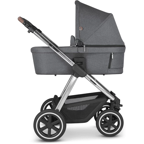 ABC Design Samba Asphalt Kinderwagen Diamond Edition Met Tulip Kinderdraagzak En Adapter - Afbeelding 4