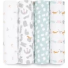 Aden + Anais™ Essential S Pucktuch 4-pack Alpha Bet Animals
