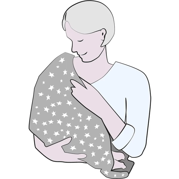 Alvi Voedingsdoek 2 In 1 Graphic Taupe - Afbeelding 5