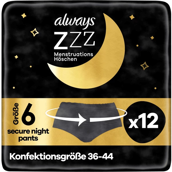 Always® Always Wegwerp Menstruatiebroekje S/M, 12 Stuks