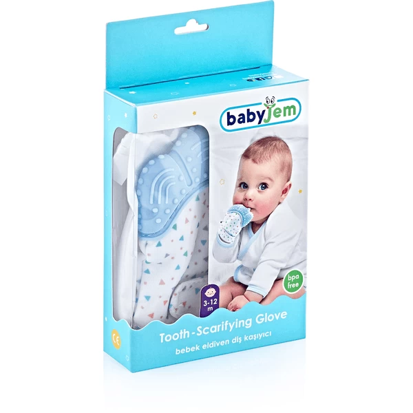 BabyJem Handschoen Tandenkrabber Blauw - Afbeelding 3