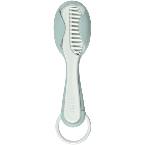 BEABA Baby Haarborstel En Kam Groen Blauw - Afbeelding 5