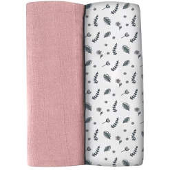 BEABA ® Set Van 2 Burp Doeken Mirage Altosa/Bloemenveld 120 X 120 Cm