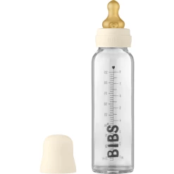 BIBS Babyflessen Compleet Set 225 Ml, Ivoor