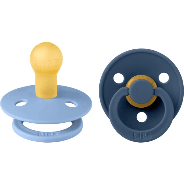 BIBS Fopspeen Colour Hemelsblauw En Steel Blauw 0-6 Maanden, 2 St. - Afbeelding 2