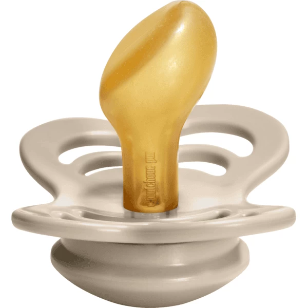 BIBS Fopspeen Couture Olive / Vanille Latex 0-6 Maanden, 2 Stuks. - Afbeelding 3