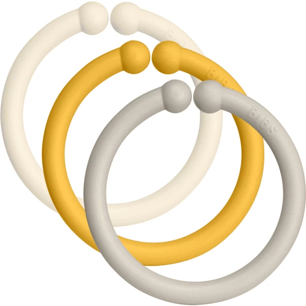 BIBS Loops Ivory/Honey Bee/Sand 12 Stuks - Afbeelding 5