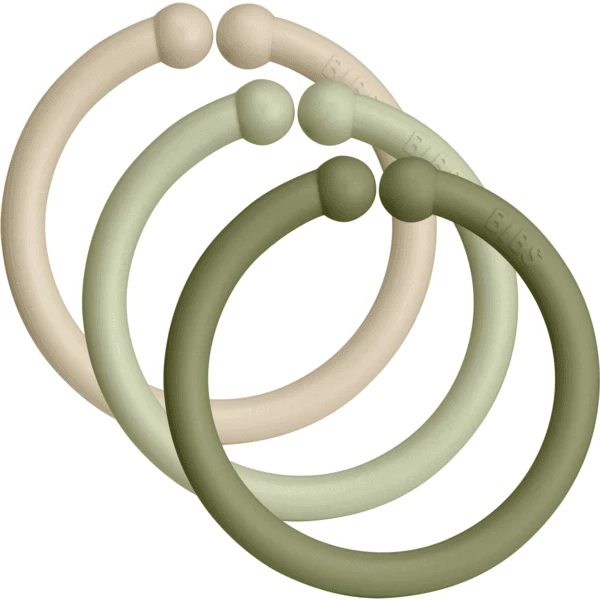 BIBS® Loops Vanille/Sage/ Olive 12 Stuks