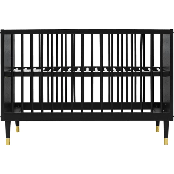 Bopita Babykamer Cloƫ 2-delig 60 X 120 Cm Mat Zwart Met Aankleedplateau - Afbeelding 3