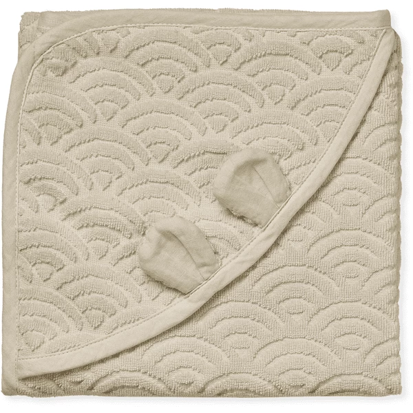 Cam Cam Copenhagen Cam Cam® COPENHAGEN Badhanddoek Met Oren Baby Beige - Afbeelding 3