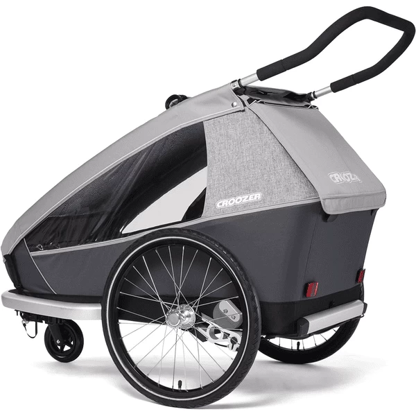 CROOZER Kid Keeke 2 Kinderfietskar Stone Grijs Inclusief Joggerset - Afbeelding 5