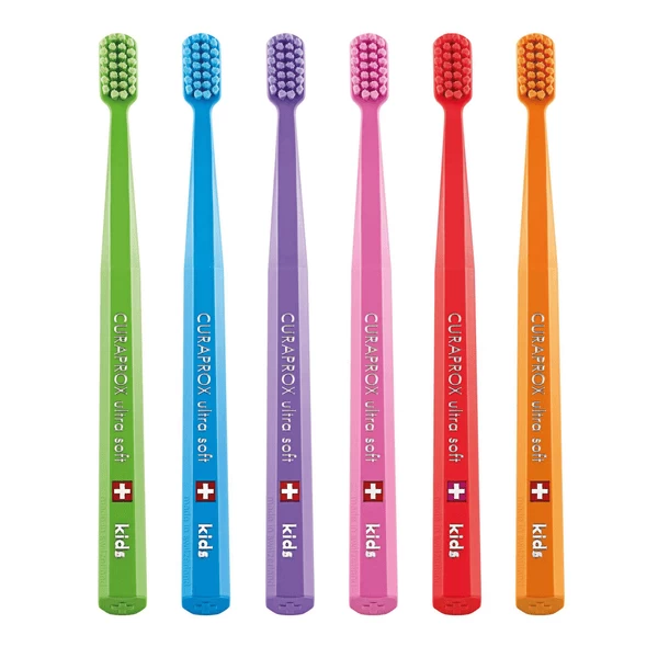 CURAPROX Kindertandenborstel CS Kids In Roze, 4-12 Jaar - Afbeelding 5
