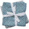 Done By Deer ™ Spit Towel 2-pack Happy Dots Blauw