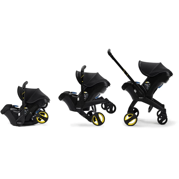 Doona Autostoel Midnight Edition Zwart Met Volledig Geïntegreerd Chassis 2 In 1 - Afbeelding 3