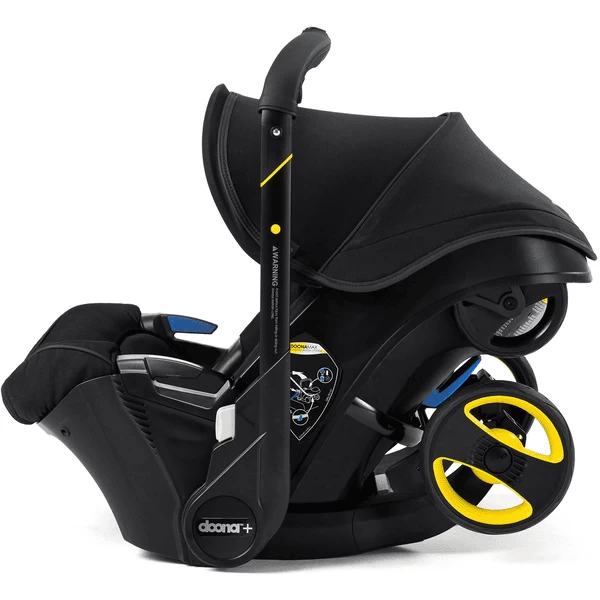 Doona Autostoel Midnight Edition Zwart Met Volledig Geïntegreerd Chassis 2 In 1 - Afbeelding 4