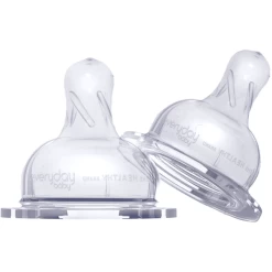 Everyday Baby Healthy Plus Speen, Silicone Maat M, 2 St.