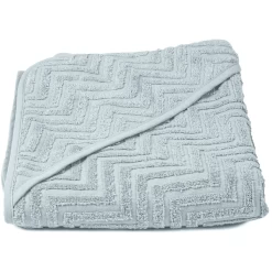 FILIBABBA Badhanddoek Met Capuchon Zigzag Dark Mint