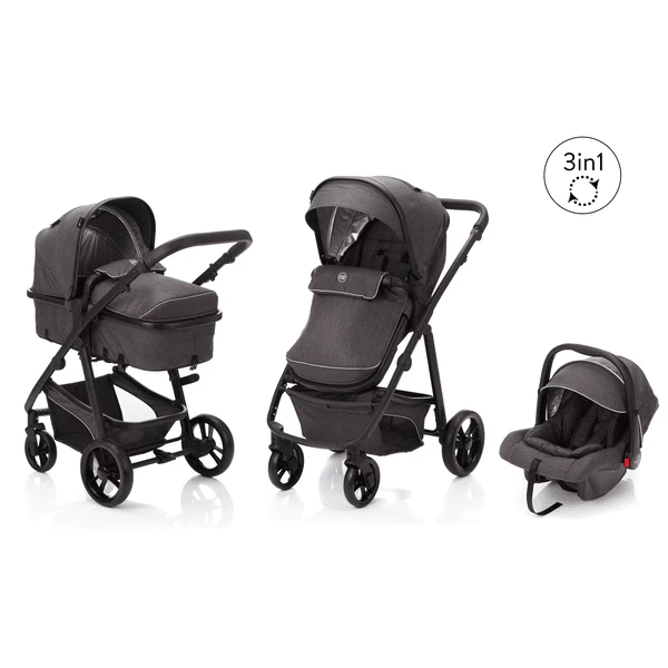 Fill Kinderwagen Set Panther Donkergrijs Melange - Afbeelding 2