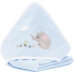 Fillikid Badcape Met Capuchon Lichtblauw