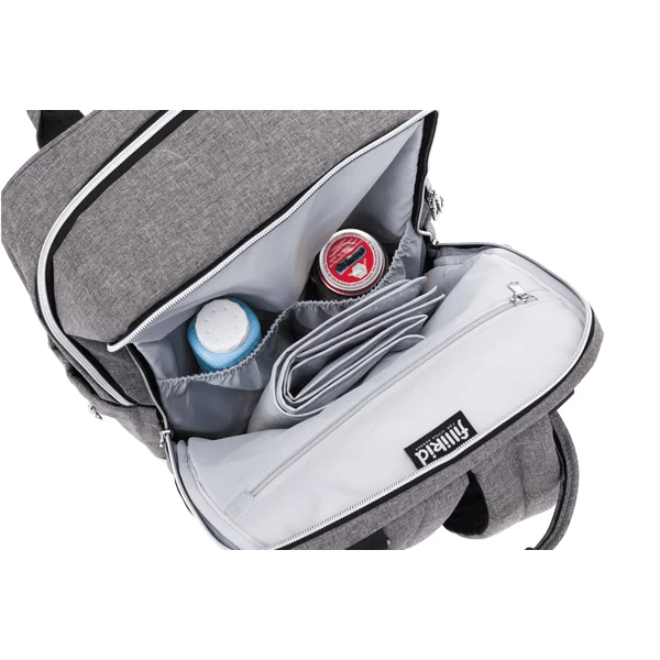 Fillikid Wisselende Rugzak Rome Lichtgrijs GemĂȘleerd - Afbeelding 4