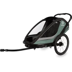 Hamax Kinderfietskar Cocoon ONE Met Verstelbare Slaapstand Green / Black