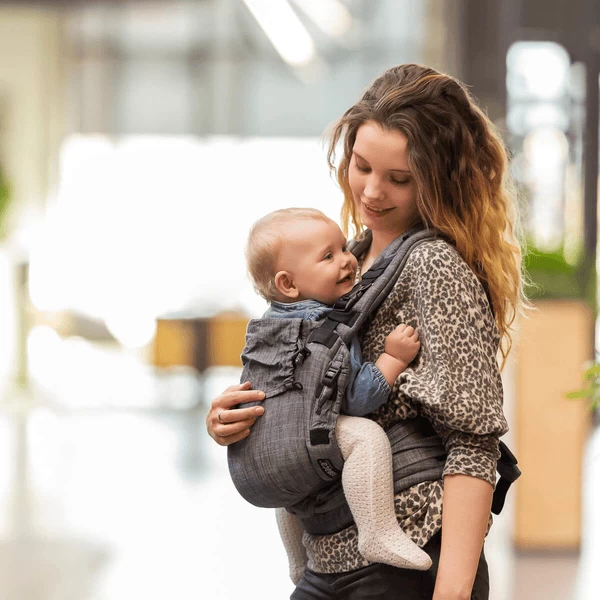 Hoppediz Draagzak Nabaca Basic-Set Regular Grijs Gemeleerd - Afbeelding 4