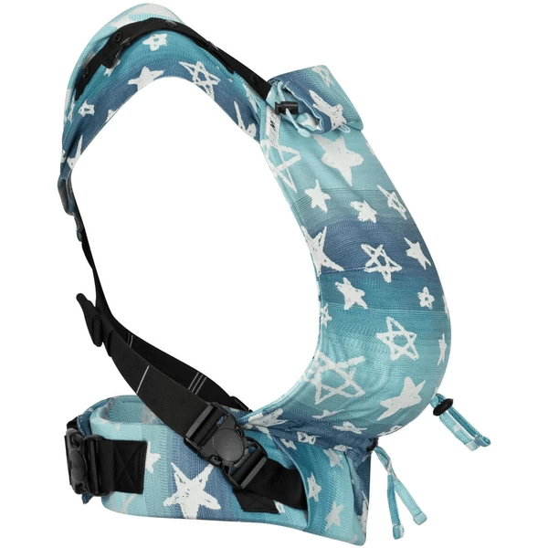 Hoppediz Pasgeboren Babydrager Primeo Jacquard Singapore Blue - Afbeelding 2