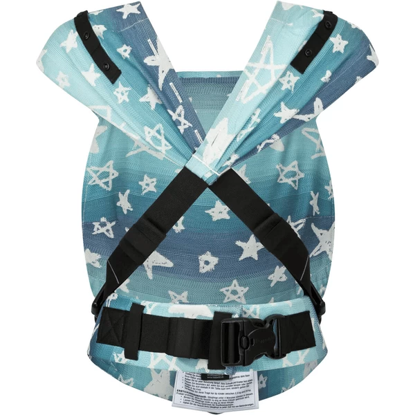 Hoppediz Pasgeboren Babydrager Primeo Jacquard Singapore Blue - Afbeelding 3