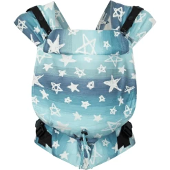 Hoppediz Pasgeboren Babydrager Primeo Jacquard Singapore Blue
