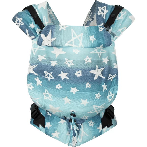 Hoppediz Pasgeboren Babydrager Primeo Jacquard Singapore Blue