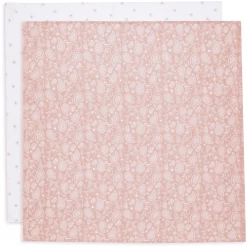 Jollein 2 Pack Burp Cloth Hydrophill 70x70cm Paisley Halo Rosewood