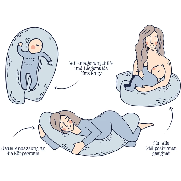 JULIUS ZĂLLNER Borstkussentje In Mousseline Rust - Afbeelding 5