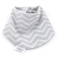 KipKep 3in1 Boerendoek Slabbetje Kisses4You Silver Grijs