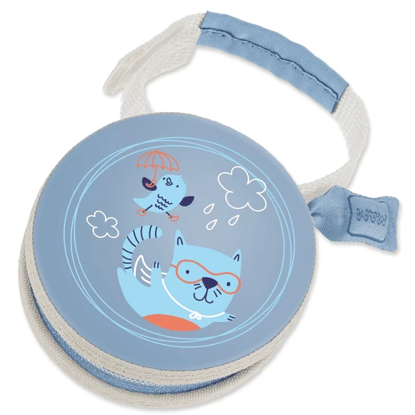 MAM Fopspeenzakje In Blauw, Motief: Kat - Afbeelding 3