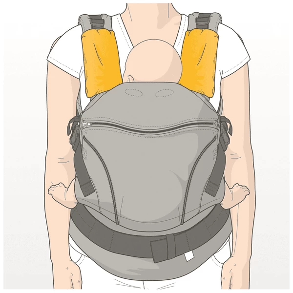 Manduca Harnasbeschermer FumBee Limited Editie Regenboog Night - Afbeelding 3