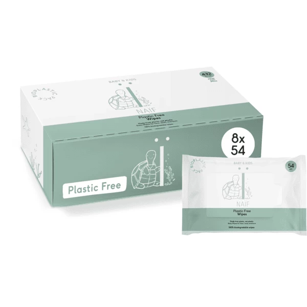 Naïf Wet Wipes Box Plastic Free 8 X 54 Vochtige Doekjes (432 Vochtige Doekjes)