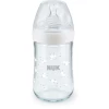 NUK Drinkfles Nature Sense Gemaakt Van Glas, 240ml In Wit