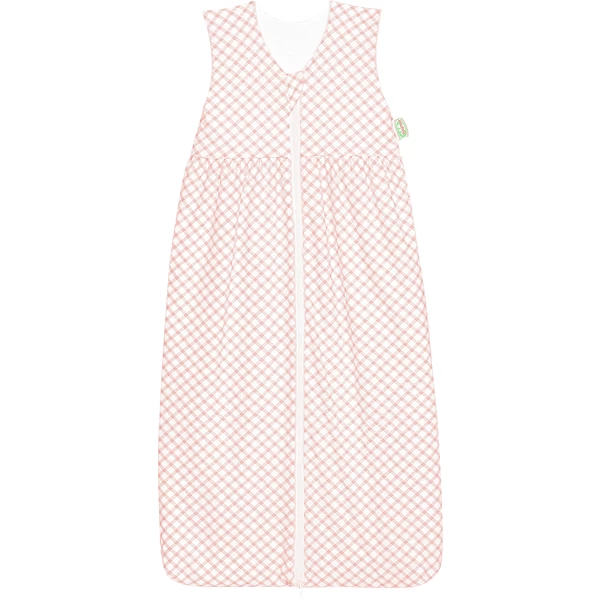 ODENWĆLDER Jersey Slaapzak Anni Check Light Coral 70cm - 130cm - Afbeelding 2