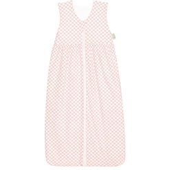 ODENWĂLDER Jersey Slaapzak Anni Check Light Coral 70cm - 130cm