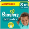 Pampers® Pampers Baby-Dry Luiers, Maat 8, 17+kg, Maandbox (1 X 120 Luiers)