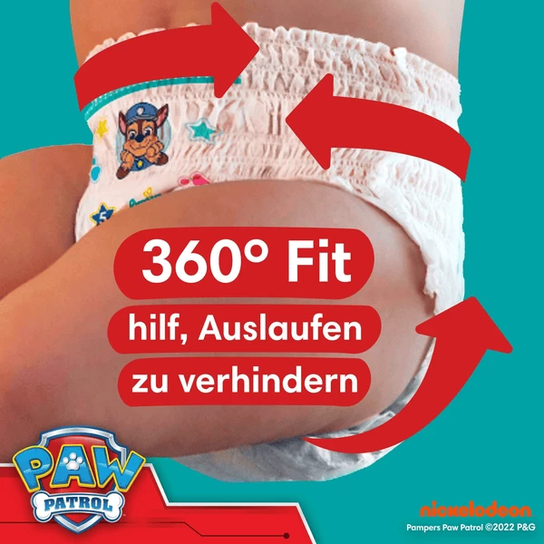 Pampers® Pampers Baby-Dry Pants Paw Patrol, Maat 4 Maxi, 9-15kg, Maandbox (1 X 180 Luiers - Afbeelding 4