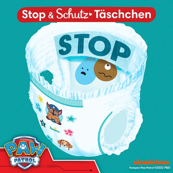 Pampers® Pampers Baby-Dry Pants Paw Patrol, Maat 4 Maxi, 9-15kg, Maandbox (1 X 180 Luiers - Afbeelding 5