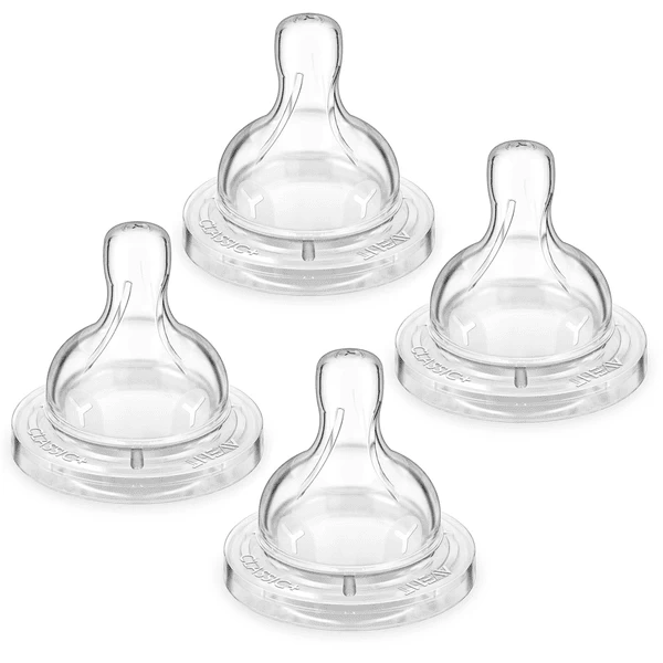 Philips Avent Anti-Kolik Klassik+ Speen Voor Fles SCF636/27, Papspeen Vanaf 6 Maanden, 2 X 2 Stuks - Afbeelding 2