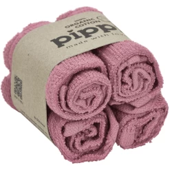 Pippi Washandjes 4-pack Oude Roos