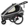 Qeridoo ® Kidgoo1 Kinderfietskar Steel Grijs