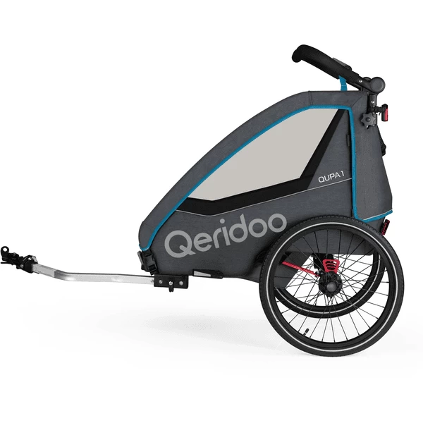 Qeridoo ® QUPA 1 Blauw Kinderfietskar - Afbeelding 2