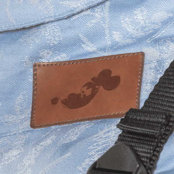 SCHMUSEWOLKE Draagzak Half Buckle Fleur Provence Linnen - Afbeelding 5