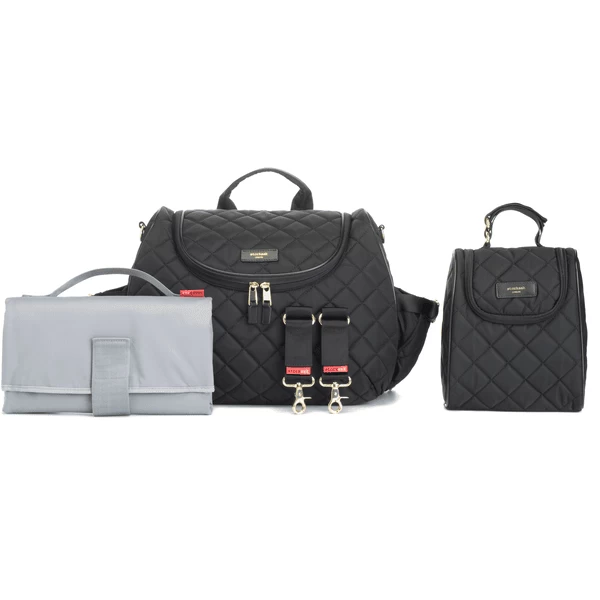 Storksak Luiertas Rugzak Poppy Quilt Black - Afbeelding 2