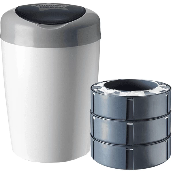 Tommee Tippee Luieremmer Sangenic Simple E Incl. 3 Cassettes Wit/grijs